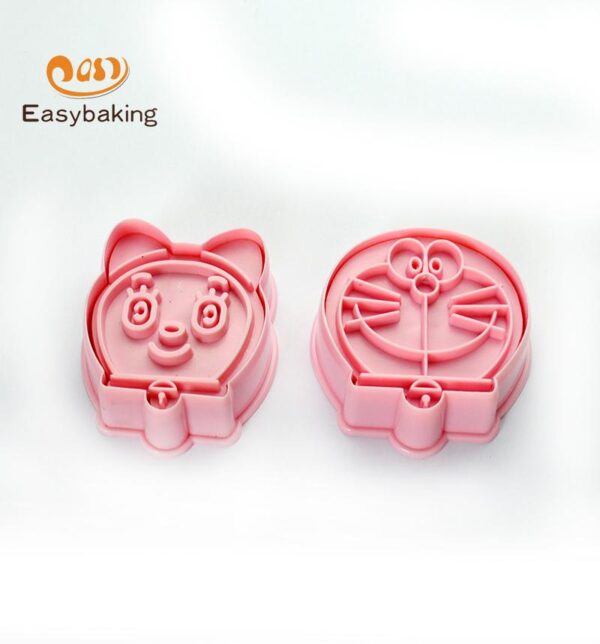 3D Plastic Cookie Biscuit Mold Cutter set- Jingle Cats  مجموعة قطع قوالب البسكويت البلاستيكية ثلاثية الأبعاد - جلجل كاتس