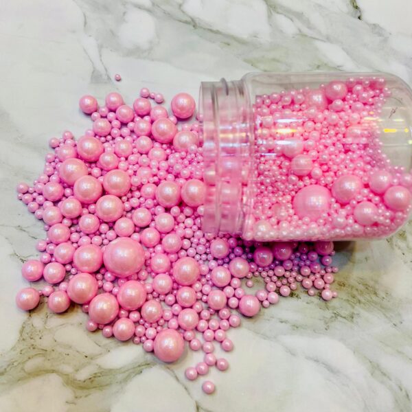 Mixed Pink Sugar Balls 100g  كرات سكر وردي مشكلة 100 جرام