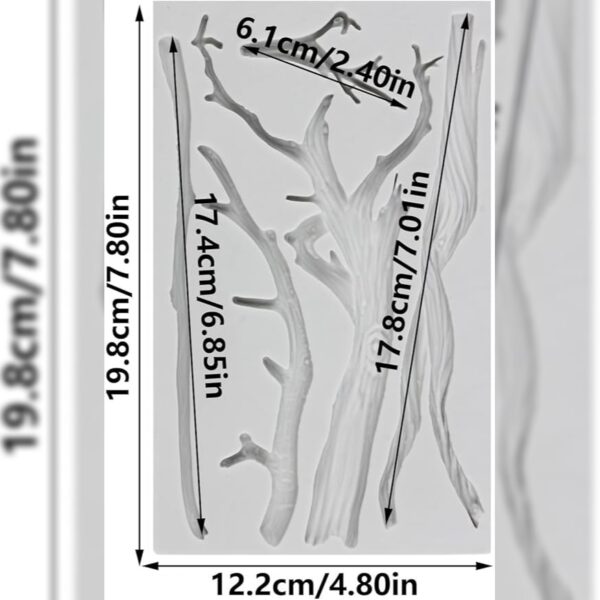 Tree Branches Silicone Fandant Mold قوالب الفروع - Image 2