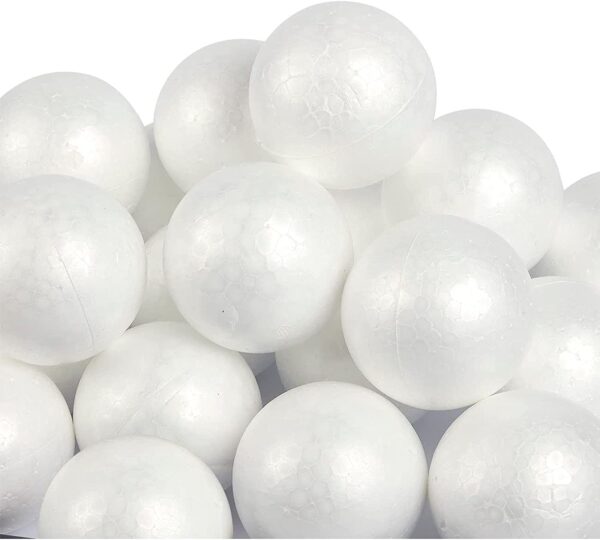 Styrofoam Ball Cake Dummies - 6cm (5pcs set)  دمى الكيك من الستايروفوم - 6 سم (مجموعة 5 قطع)