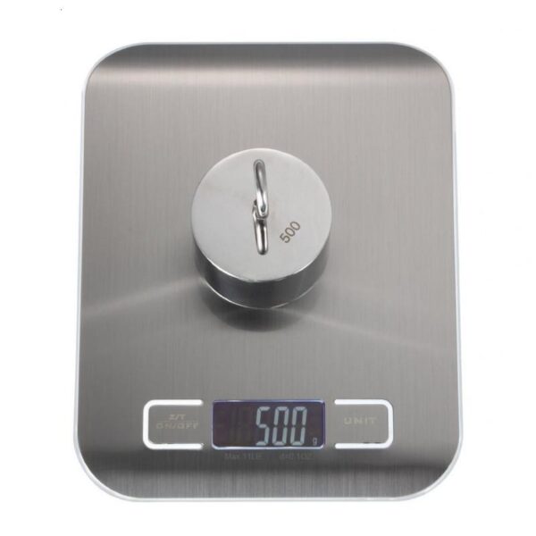 Electronic kitchen scale (steel top) 1g to 5kg  ميزان المطبخ الالكتروني