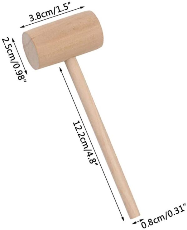 Mini Wooden Pinata Hammer  مطرقة بينياتا خشبية صغيرة