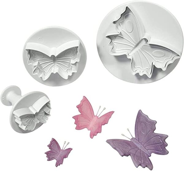 Butterfly Plunger Cutter 3 pc set  مجموعة قاطعة الغطاس على شكل فراشة مكونة من 3 قطع