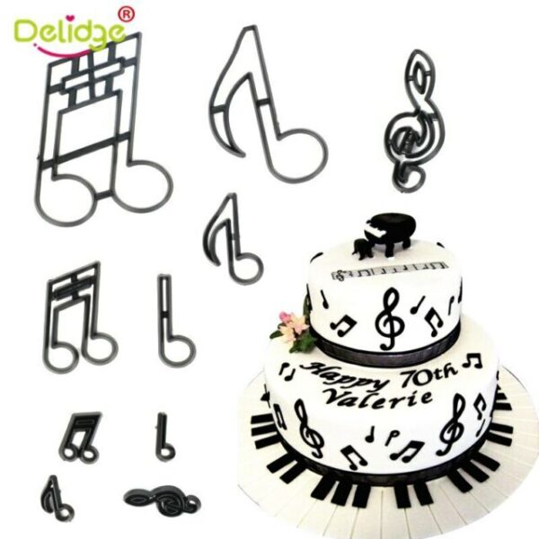 Extra Large Music Notes Silhouette Cutter 10pcs  قطع صورة ظلية للملاحظات الموسيقية الكبيرة جدًا 10 قطع