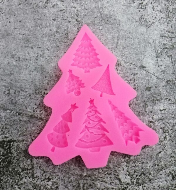 Christmas Tree Silicon Mold  قالب سيليكون لشجرة عيد الميلاد