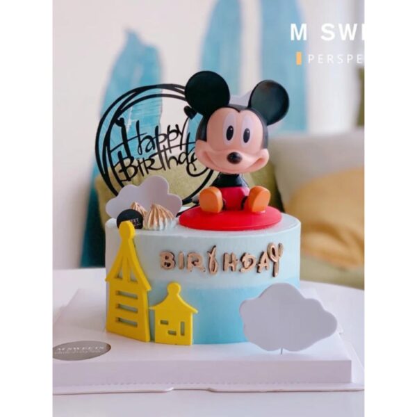 Mickey Mouse 3D Cake Topper 11.5 cm  تغريسة كيك ميكي ماوس ثلاثية الأبعاد 11.5 سم