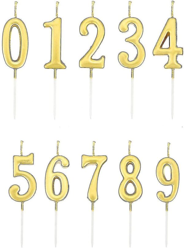 Number Candles 0-9 Assorted  شمعة رقم