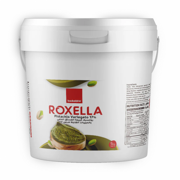 Roxella Pistachio Cream Spread 17%  5 kg  كريمة الفستق