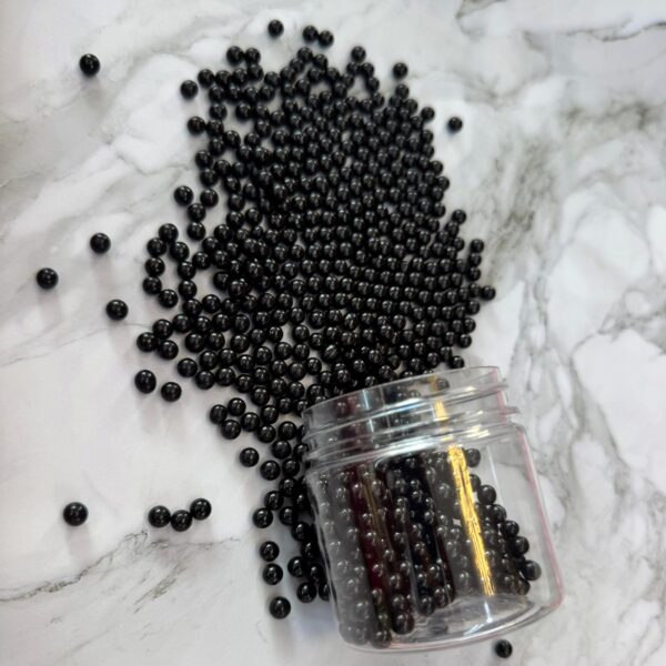 Black Sugar Ball Sprinkles 6 mm 100 gm  كرة السكر