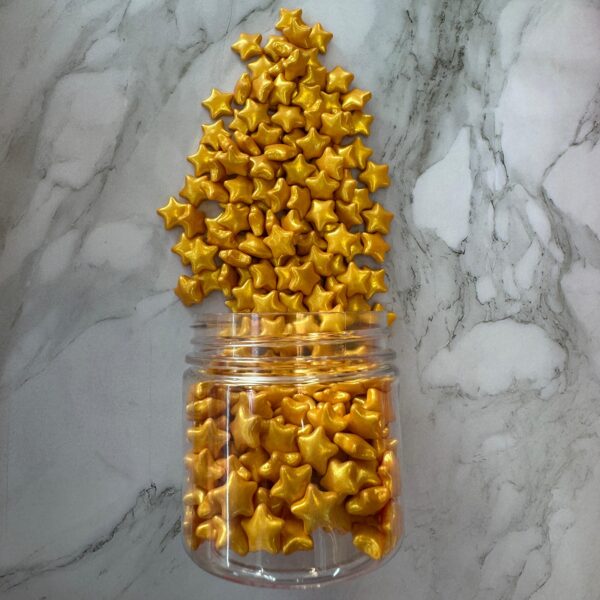 Gold Sugar Star Sprinkles  50 gm  رشات السكر