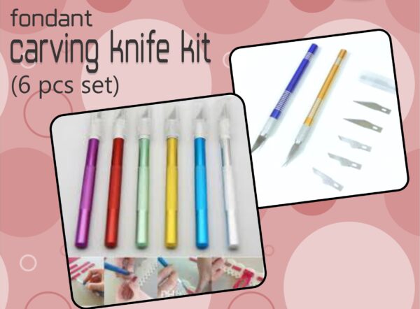 Fondant carving knife Set  آلة بثقة الفوندان