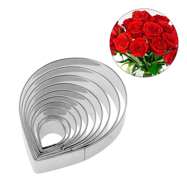 Steel Cutter 10pcs set - Rose  وردة القاطع الفولاذي