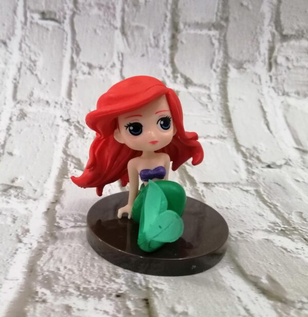 Ariel the mermaid 3D Cake Topper 8 cm  تغريسة كيك اريال ذا ميرميد ثلاثية الأبعاد 8 سم