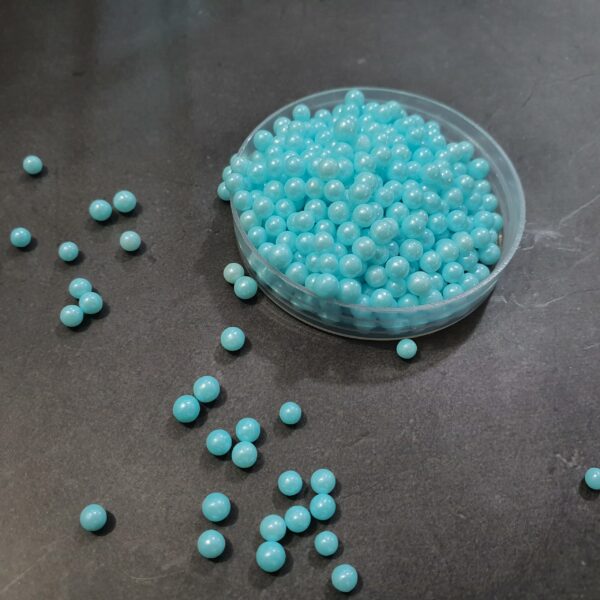 Blue Sugar Ball Sprinkles 4mm - 100g  رشات كرات السكر الأزرق 4 ملم - 100 جرام