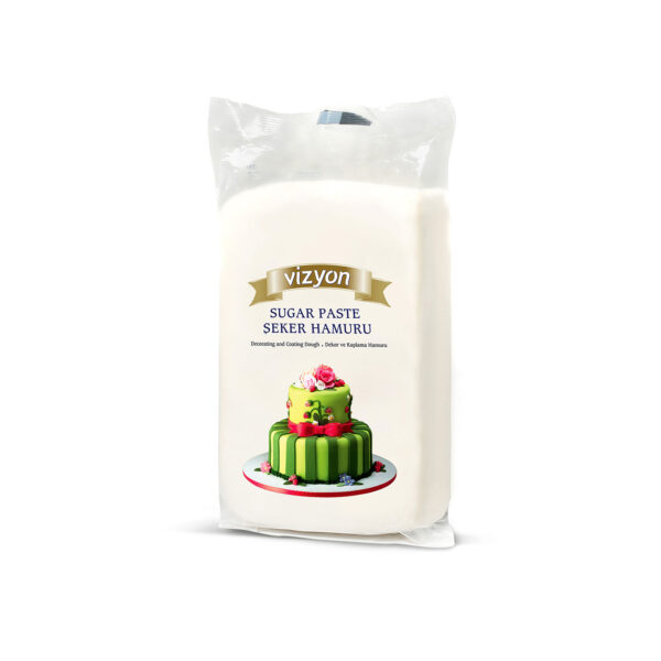 Vizyon Sugar Paste / Fondant 1 kg  - White  معجون سكر فيزيون / فوندان 1 كجم - أبيض