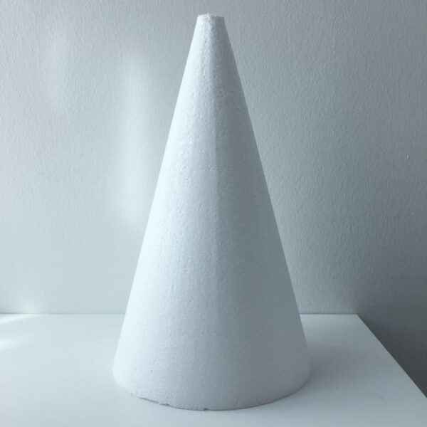 Styrofoam Dummy Cone Base 6" x Height 10"  قاعدة مخروطية من الستايروفوم 6 بوصة × ارتفاع 10 بوصة