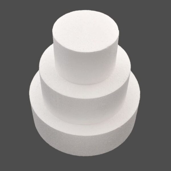 Styrofoam Round Cake Dummies (10cm Height) دمية مستديرة