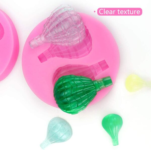 3D Hot Air Balloon Mold Silicone - Medium 2s  قالب سيليكون بالون الهواء الساخن ثلاثي الأبعاد - متوسط ​​2 ثانية