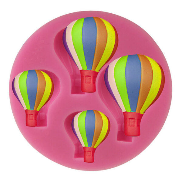 3D Hot Air Balloon Mold Silicone - Small 4s  قالب سيليكون بالون الهواء الساخن ثلاثي الأبعاد - صغير 4s