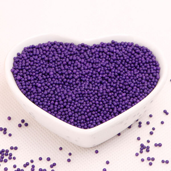 Purple Sugar Ball Sprinkles 2mm - 100g  رشات كرات السكر الأرجواني 2 مم - 100 جرام