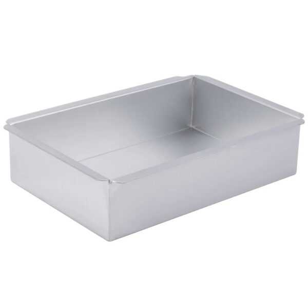 Rectangular Aluminium Baking Pan Fix bottom 8" x 12"  صينية خبز ألومنيوم مستطيلة مثبتة في الأسفل 8 × 12 بوصة