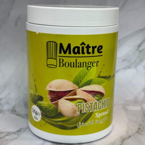 Maitre Boulanger Cavella Pistachio Cream 25%  1kg  كريمة الفستق كافيلا 25% 1 كجم