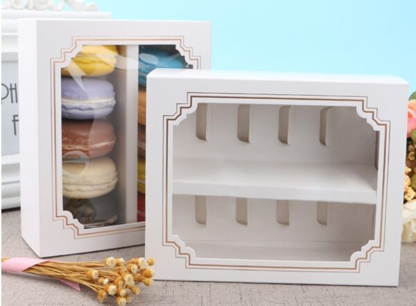 Macarons box -10 pockets   صندوق الماكرون