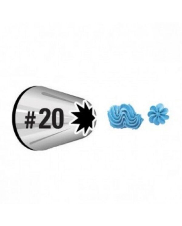 Nozzle / Icing tip - Stainless steel #20  فوهة فولاذية