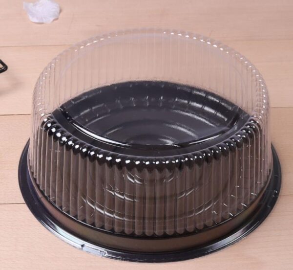 Round Clear Cake box 6"  علبة كيك شفافة مستديرة 6"