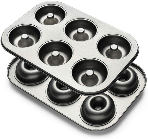 Donut Baking Pans Non-Stick 6-Cavity  قوالب خبز الدونات غير قابلة للالتصاق، 6 تجاويف