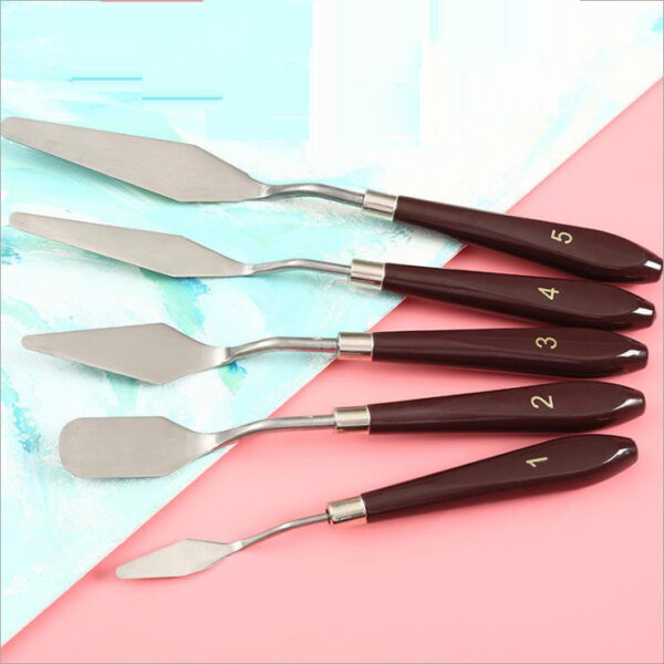 SPATULA PALETTE KNIFE 5 pcs set  طقم سكين سباتولا 5 قطع