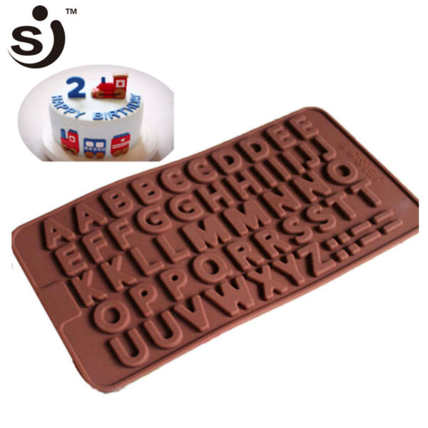 Alphabets Silicone Molds 2cm  قوالب سيليكون الحروف الهجائية 2 سم