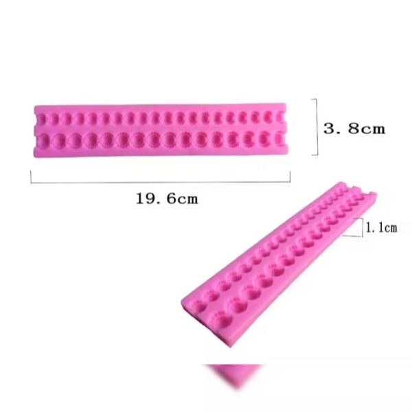 Bead Border Mould Silicon  قالب خرز سيليكون