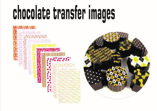 Chocolate transfer sheet  ورقة نقل الشوكولاتة