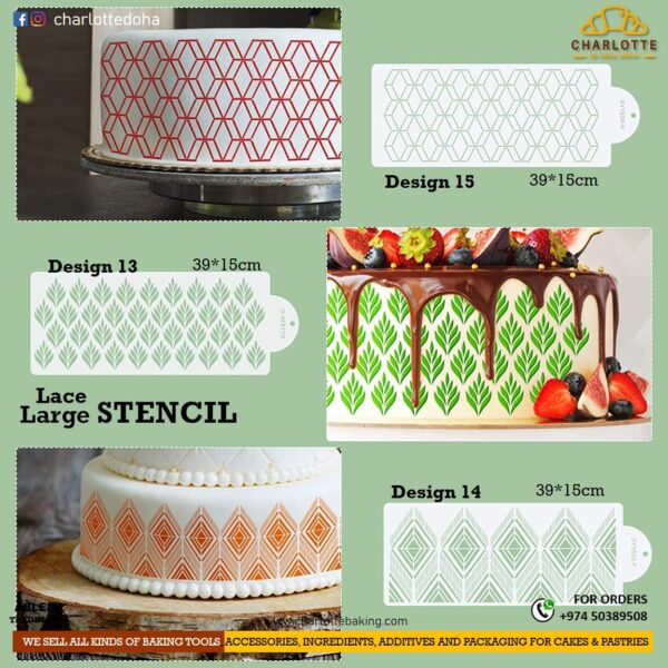 Large Stencil - Design 15  استنسل كبير - تصميم 15