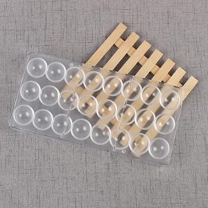 Acrylic Chocolate Mold Semi Circle 24s قالب شوكولاتة أكريليك نصف دائرة 24 ق