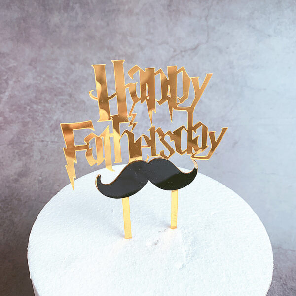 Happy Fathers Day Cake Topper  غلاف كعكة عيد الأب السعيد