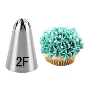 Nozzle / Icing tip - Stainless steel #2F الفوهة / طرف التزيين - الفولاذ المقاوم للصدأ رقم 2F