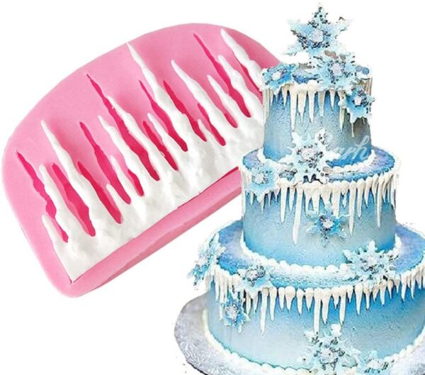 Frozen Curling Ice Silicone Mold  قالب سيليكون لتجميد الثلج المجمد