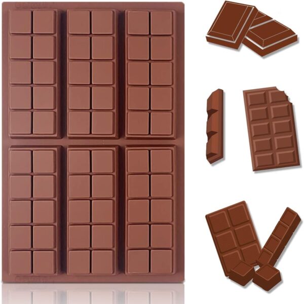 Multi grids Bar Chocolate Silicone mold  قالب سيليكون للشوكولاتة متعدد الشبكات
