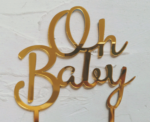 Oh Baby Cake Topper  أوه بيبي كيك توبر