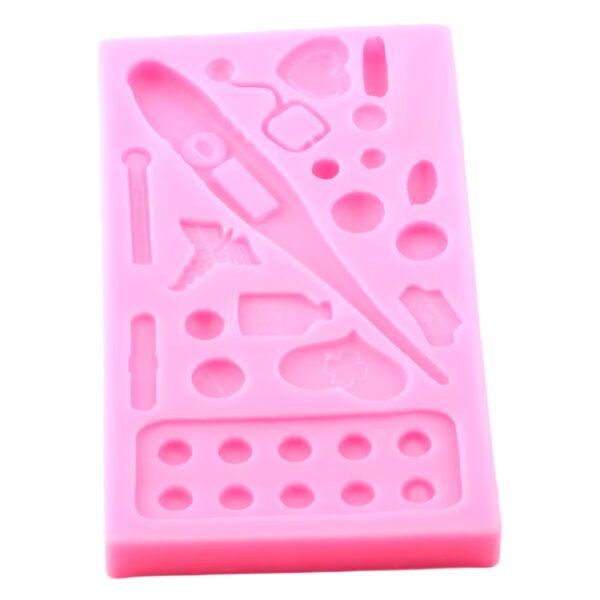 Thermometer Stethoscope Medical Nurse Silicon Mold