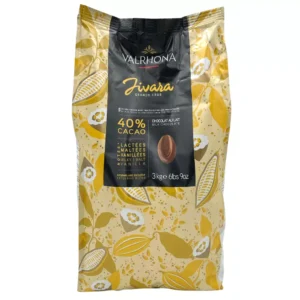 Valrhona Jivara 40% Coverture Milk Chocolate Feve 3kg Bag كاليتات شوكولاتة الحليب