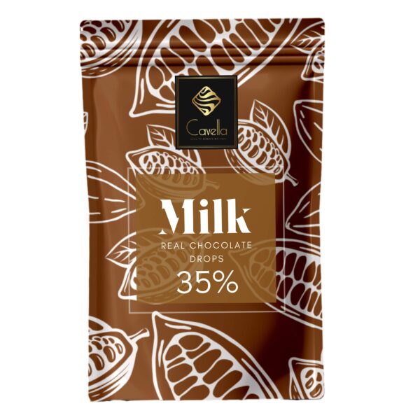 Cavella Milk Couverture Chocolate Coins 35% (5KG)