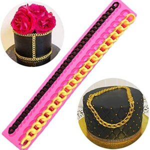 Diamond Chain Silicone Mold 26cm  قالب سيليكون على شكل سلسلة ألماس 26 سم