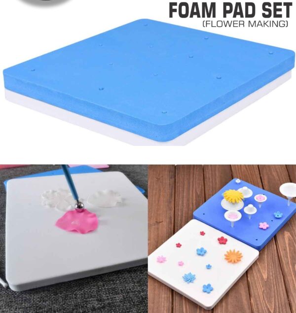Foam Pad Sponge (Set) for cake décor works  وسادة رغوية