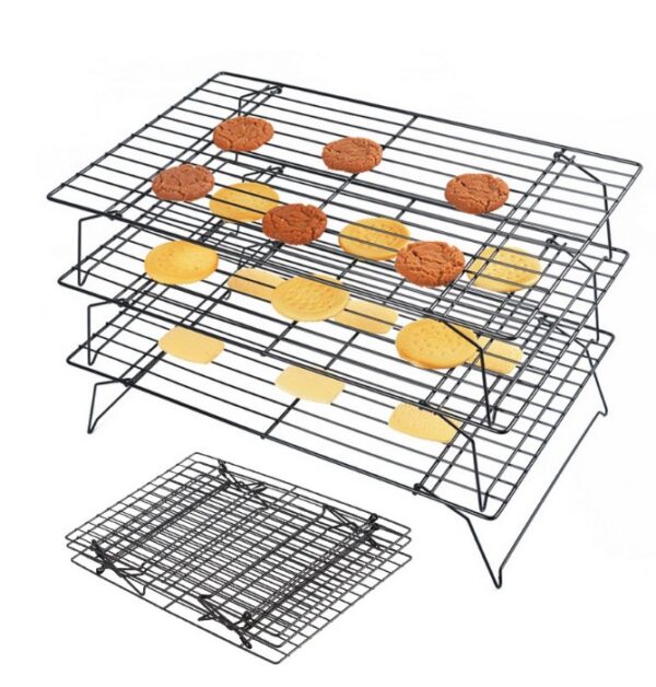 COOLING RACK (with foldable stand 3 tier) 40 x 25 cm  حامل تبريد (مع حامل قابل للطي 3 طبقات) 40 × 25 سم