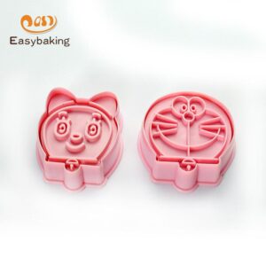 3D Plastic Cookie Biscuit Mold Cutter set- Jingle Cats  مجموعة قطع قوالب البسكويت البلاستيكية ثلاثية الأبعاد - جلجل كاتس