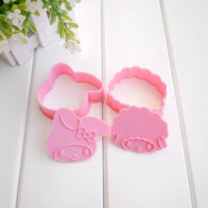 3D Plastic Cookie Biscuit Mold Cutter set- Melody & Piano  مجموعة قطع قوالب البسكويت البلاستيكية ثلاثية الأبعاد - ميلودي وبيانو