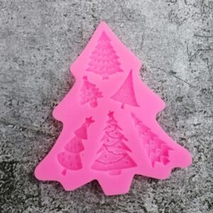 Christmas Tree Silicon Mold  قالب سيليكون لشجرة عيد الميلاد